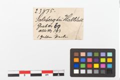 Etiketten zu Glasringperle (NHMW-PRAE-023875)